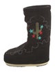 Moon Boot Suede Printed Lace-Up Boots