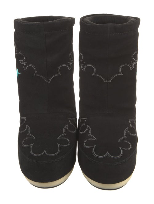 Moon Boot Suede Printed Lace-Up Boots