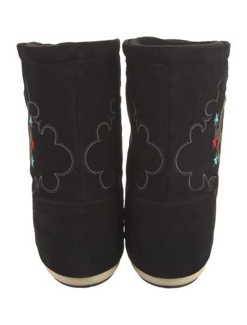 Moon Boot Suede Printed Lace-Up Boots