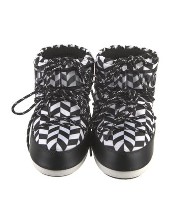 Moon Boot Canvas Printed Hiking Boots