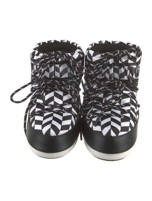 Moon Boot Canvas Printed Hiking Boots