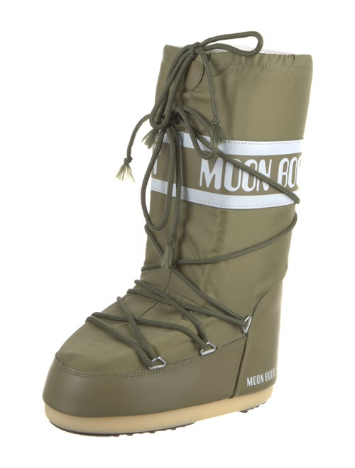 Moon Boot Nylon Graphic Print Lace-Up Boots