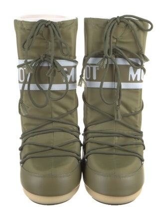 Moon Boot Nylon Graphic Print Lace-Up Boots