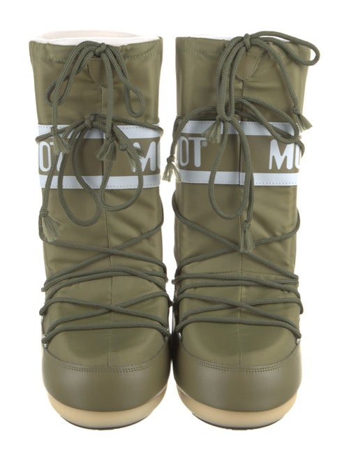 Moon Boot Nylon Graphic Print Lace-Up Boots