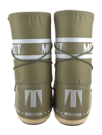 Moon Boot Nylon Graphic Print Lace-Up Boots