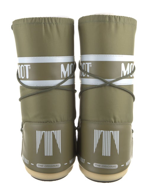 Moon Boot Nylon Graphic Print Lace-Up Boots