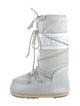 Moon Boot Nylon Leather Trim Embellishment Lace-Up Boots