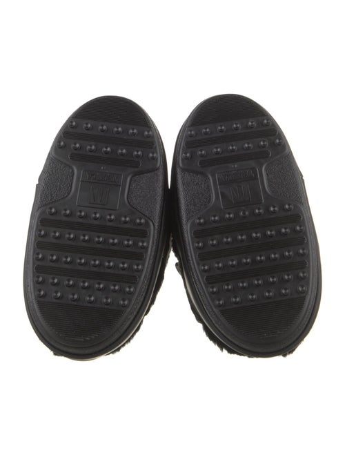 Moon Boot Faux Fur Leather Trim Embellishment Lace-Up Boots