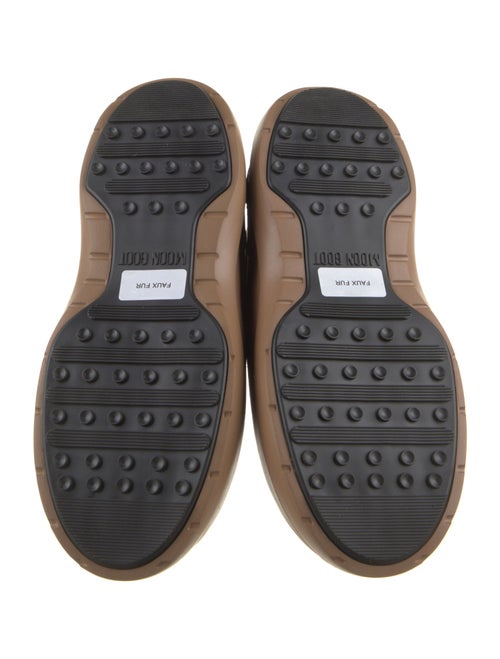 Moon Boot Suede Fur Trim Lace-Up Boots