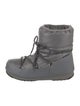 Moon Boot Leather Leather Trim Embellishment Lace-Up Boots