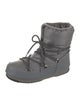 Moon Boot Leather Leather Trim Embellishment Lace-Up Boots