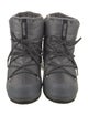 Moon Boot Leather Leather Trim Embellishment Lace-Up Boots