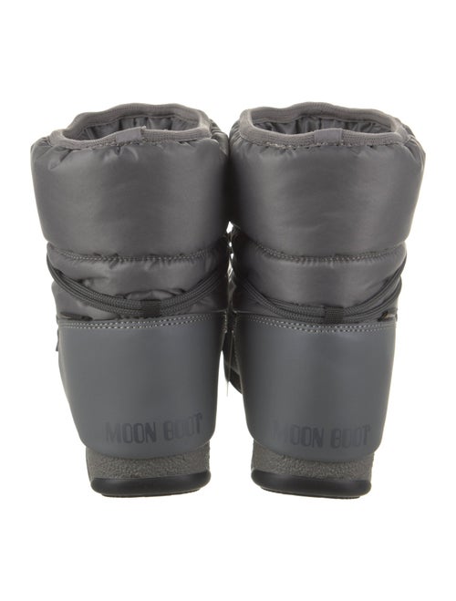 Moon Boot Leather Leather Trim Embellishment Lace-Up Boots