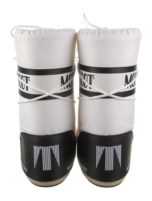 Moon Boot Leather Graphic Print Lace-Up Boots