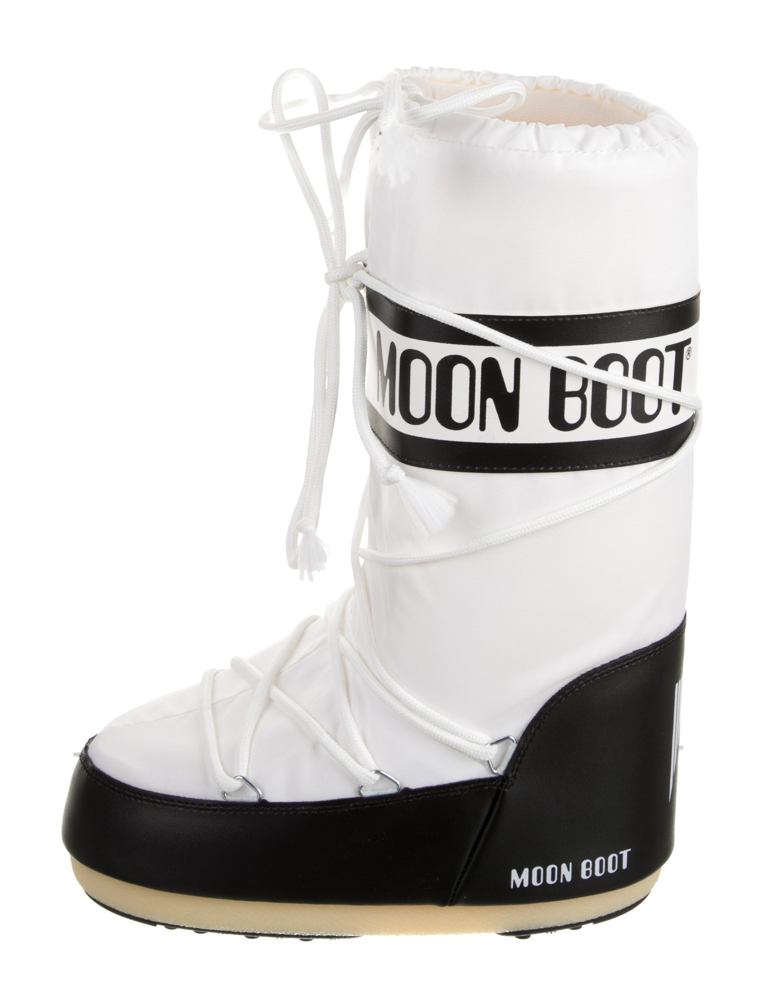 Moon Boot Nylon Graphic Print Lace-Up Boots