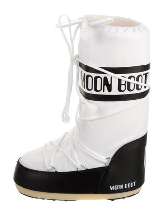 Moon Boot Nylon Graphic Print Lace-Up Boots
