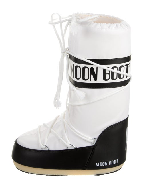 Moon Boot Nylon Graphic Print Lace-Up Boots