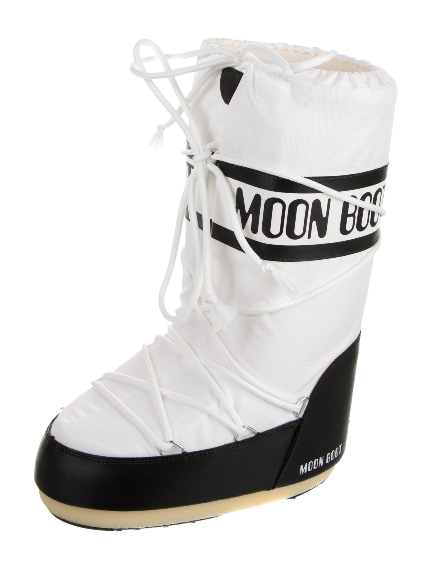 Moon Boot Nylon Graphic Print Lace-Up Boots