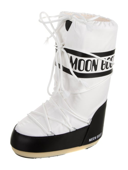 Moon Boot Nylon Graphic Print Lace-Up Boots