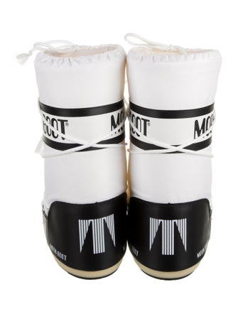 Moon Boot Nylon Graphic Print Lace-Up Boots