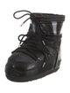 Moon Boot Nylon Leather Trim Embellishment Lace-Up Boots
