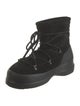 Moon Boot Suede Faux Fur Trim Lace-Up Boots