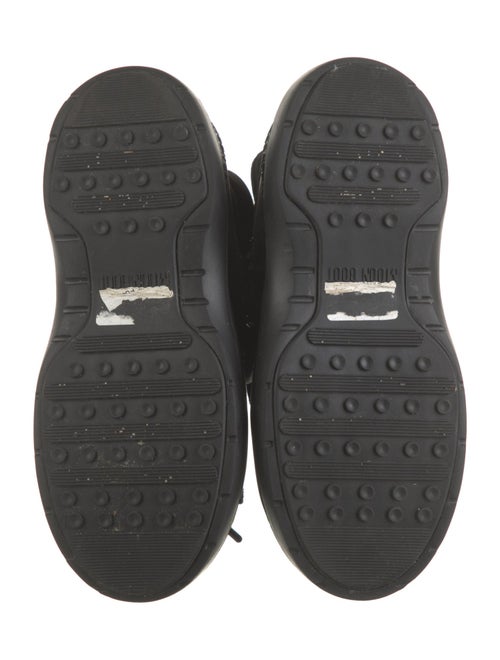 Moon Boot Suede Faux Fur Trim Lace-Up Boots