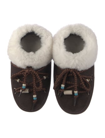 Moon Boot Suede Printed Lace-Up Boots