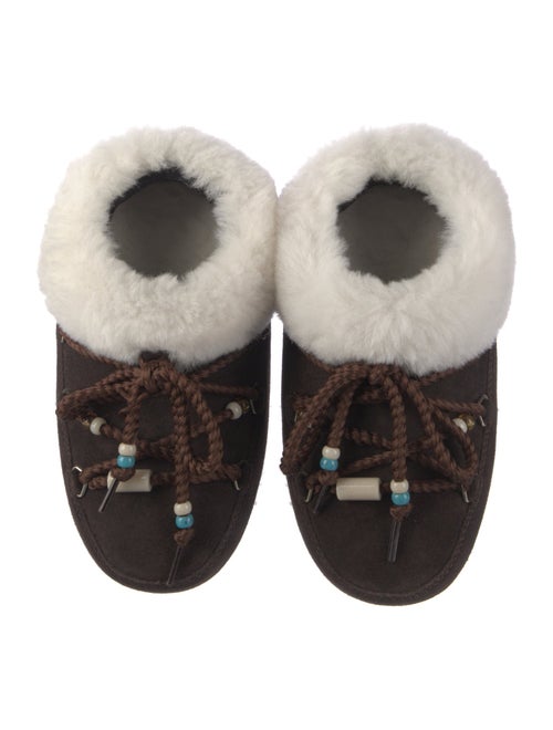 Moon Boot Suede Printed Lace-Up Boots