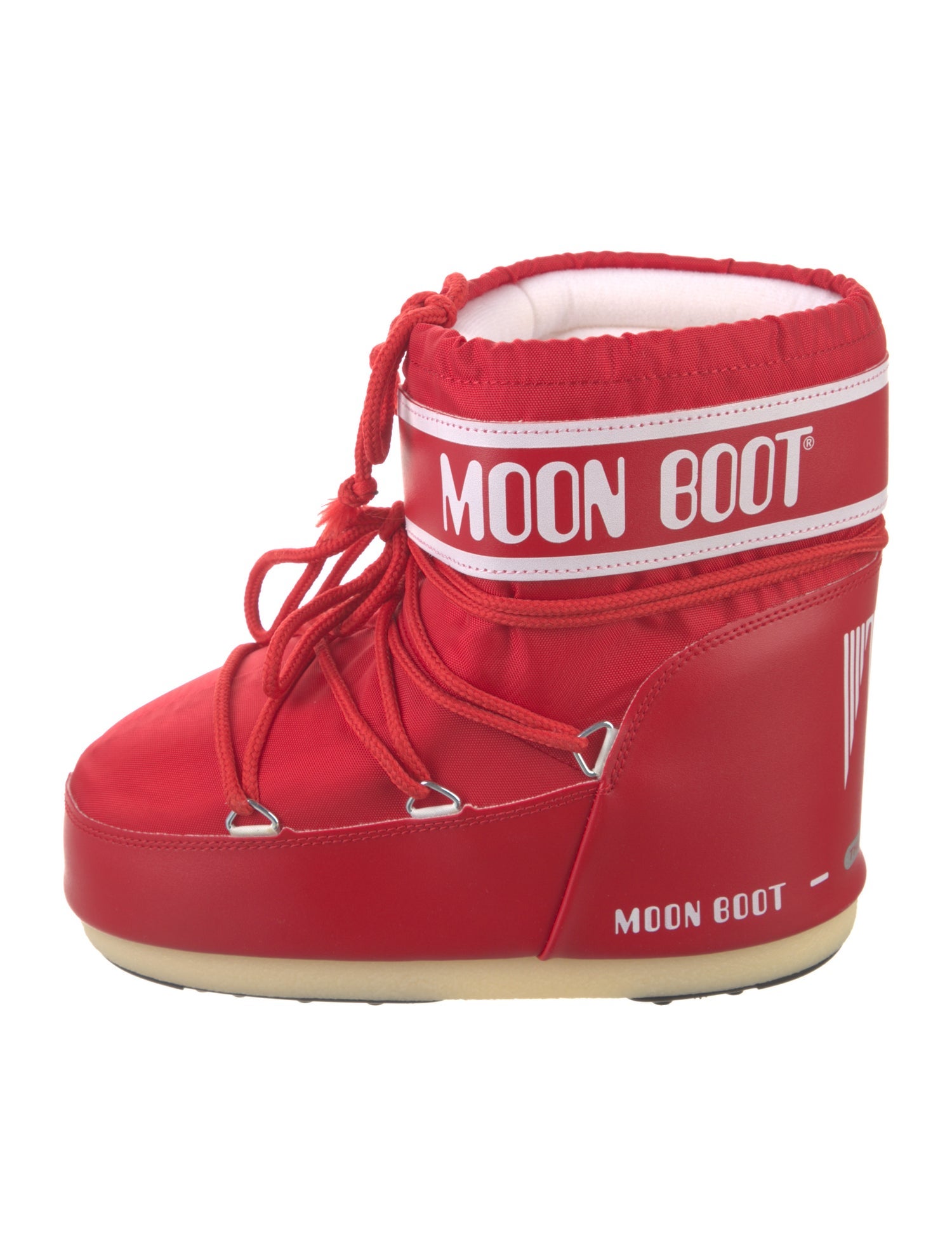 Moon Boot Nylon Graphic Print Lace-Up Boots