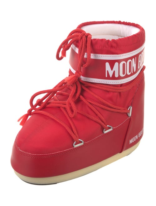 Moon Boot Nylon Graphic Print Lace-Up Boots