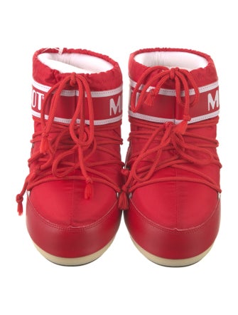 Moon Boot Nylon Graphic Print Lace-Up Boots