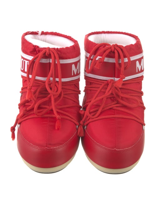 Moon Boot Nylon Graphic Print Lace-Up Boots
