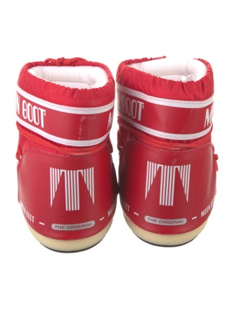 Moon Boot Nylon Graphic Print Lace-Up Boots