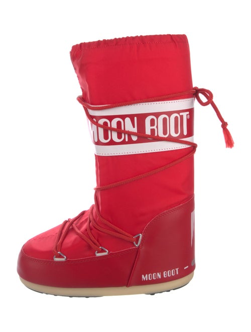 Moon Boot Nylon Graphic Print Lace-Up Boots