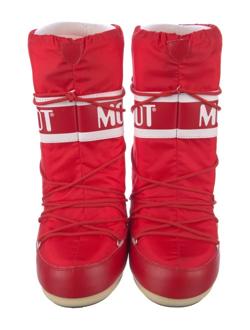 Moon Boot Nylon Graphic Print Lace-Up Boots
