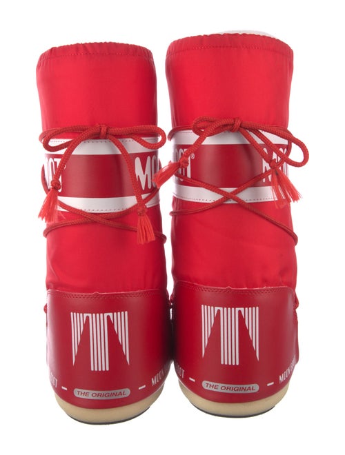Moon Boot Nylon Graphic Print Lace-Up Boots