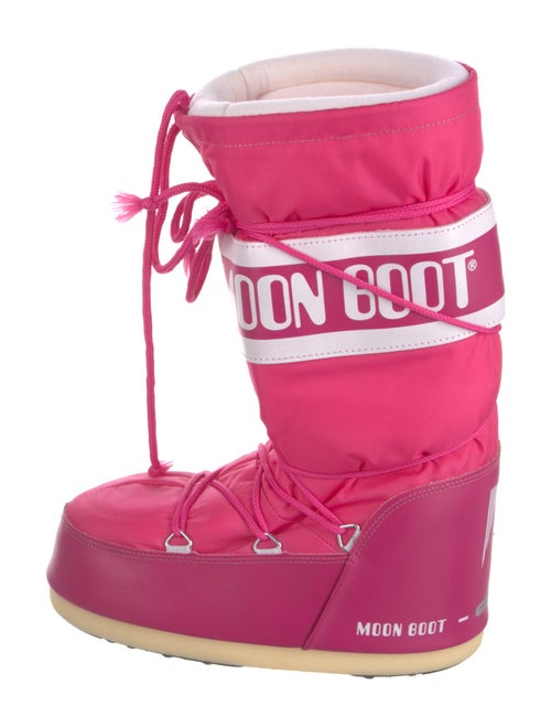 Moon Boot Nylon Graphic Print Lace-Up Boots