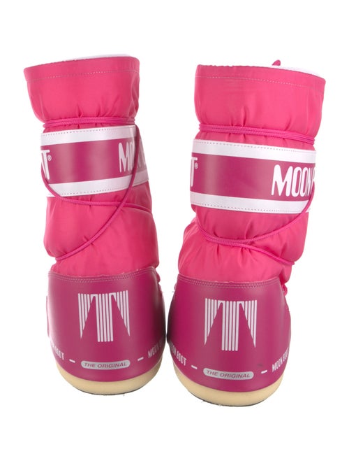 Moon Boot Nylon Graphic Print Lace-Up Boots