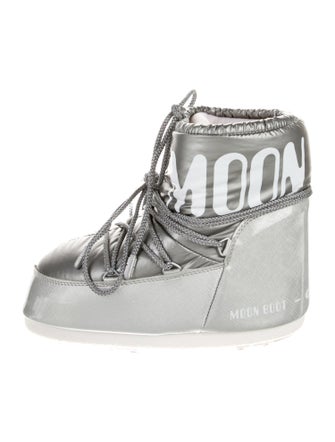 Moon Boot Nylon Graphic Print Lace-Up Boots