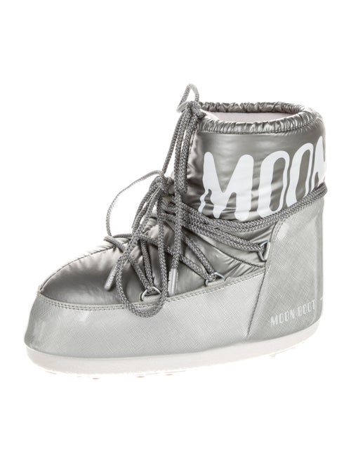 Moon Boot Nylon Graphic Print Lace-Up Boots