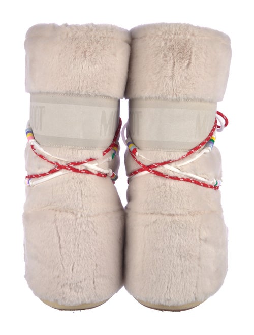 Moon Boot Fur Printed Lace-Up Boots