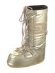 Moon Boot Vinyl Graphic Print Lace-Up Boots