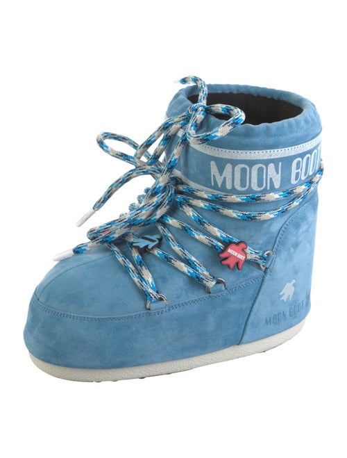 Moon Boot Suede Printed Lace-Up Boots