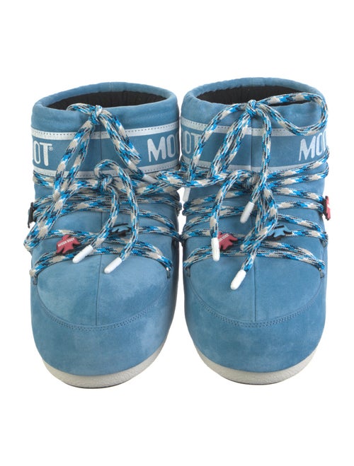 Moon Boot Suede Printed Lace-Up Boots
