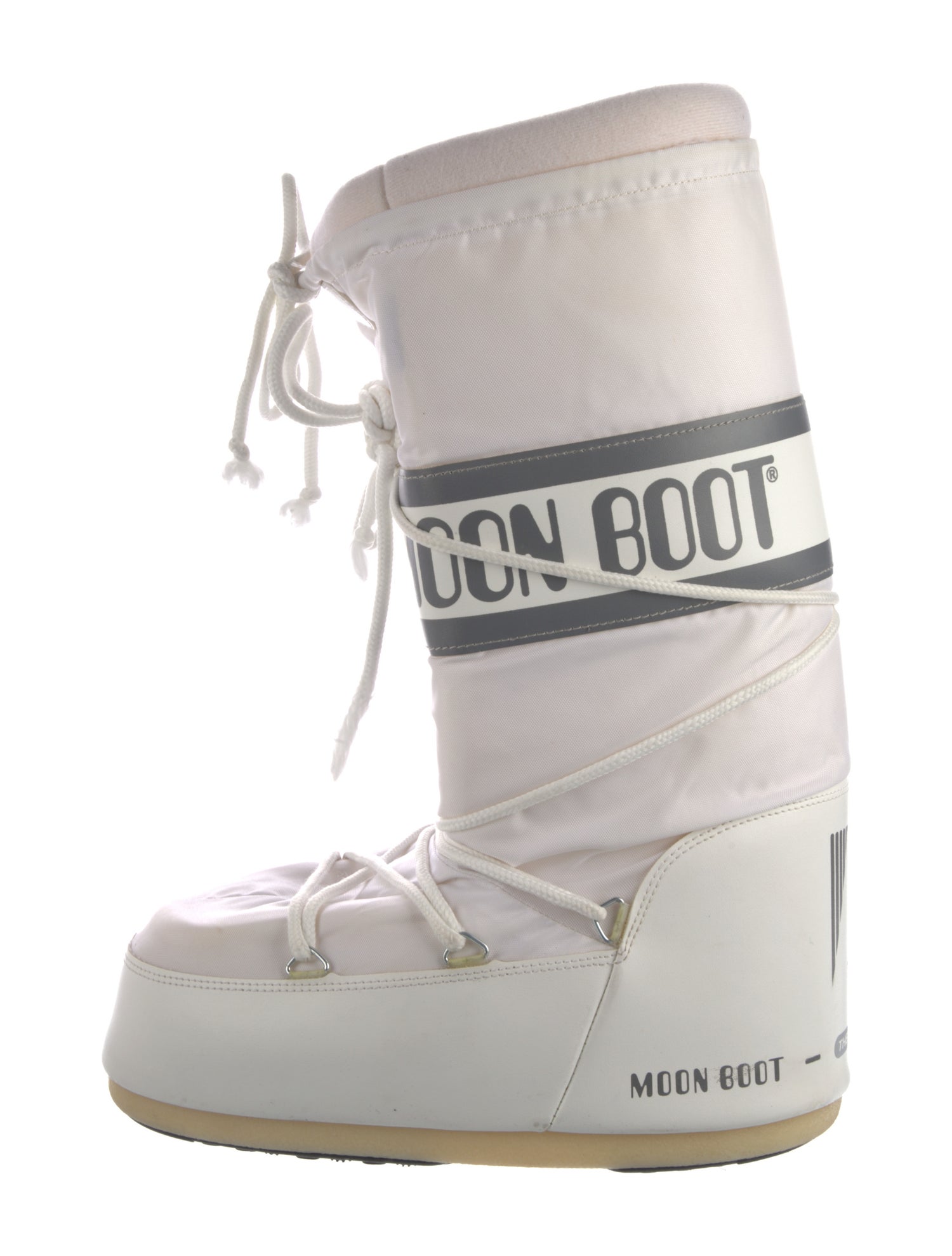 Moon Boot Nylon Graphic Print Lace-Up Boots