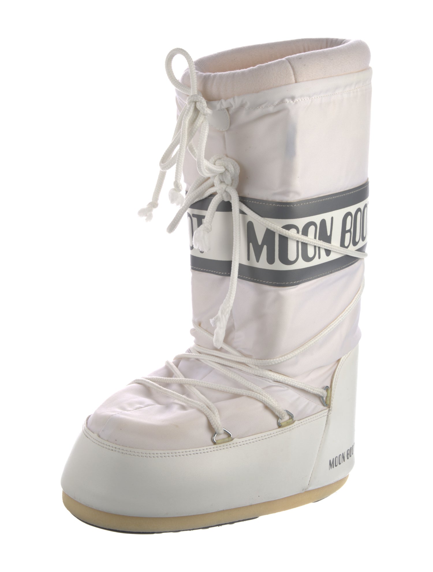 Moon Boot Nylon Graphic Print Lace-Up Boots