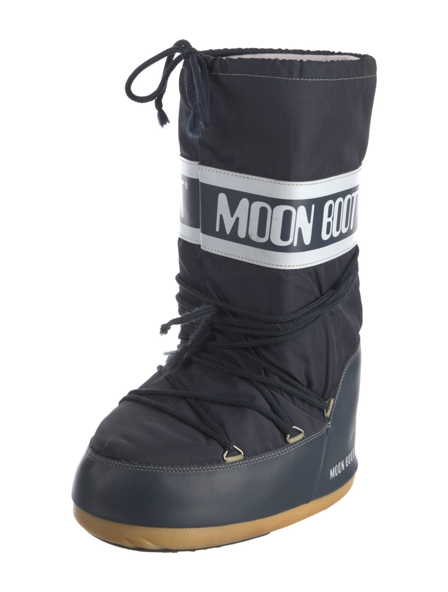 Moon Boot Nylon Graphic Print Lace-Up Boots