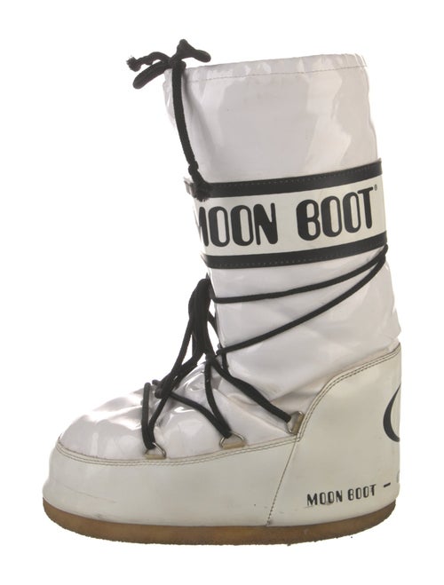Moon Boot Leather Graphic Print Lace-Up Boots