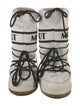 Moon Boot Leather Graphic Print Lace-Up Boots
